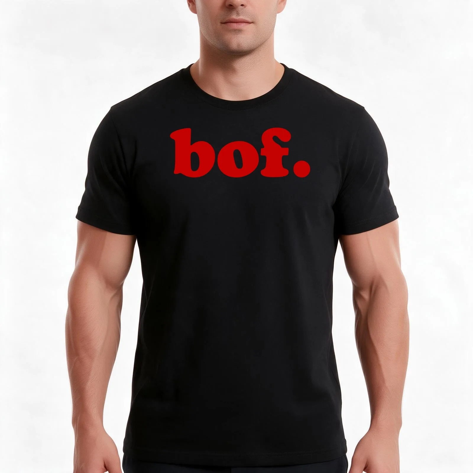 Bof - French expression for 'meh' T-Shirt, Summer Casual Cotton Tee, Oversized Streetwear Tops, Vintage Graphic Print