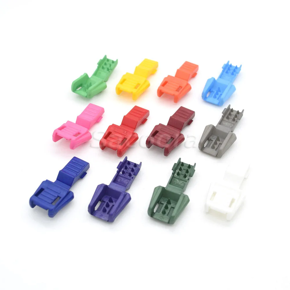 12pcs Colorful Zipper Pull Cord Ends For Paracord & Cord Tether Tip Cord Lock Plastic 12 Colors