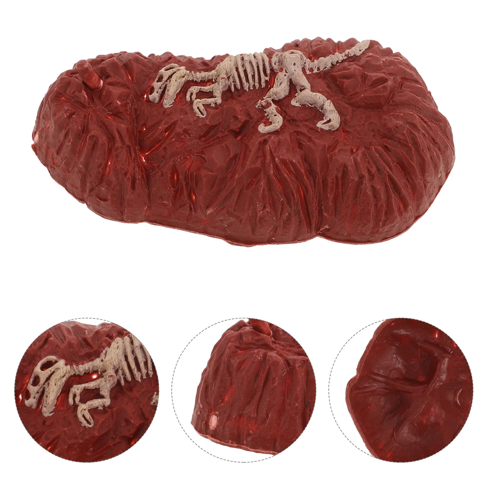 50 stuks mini-dinosaurusfossiel gesimuleerd fossiel voor zandtafel desktop ornament educatief visueel onderwijsmonster