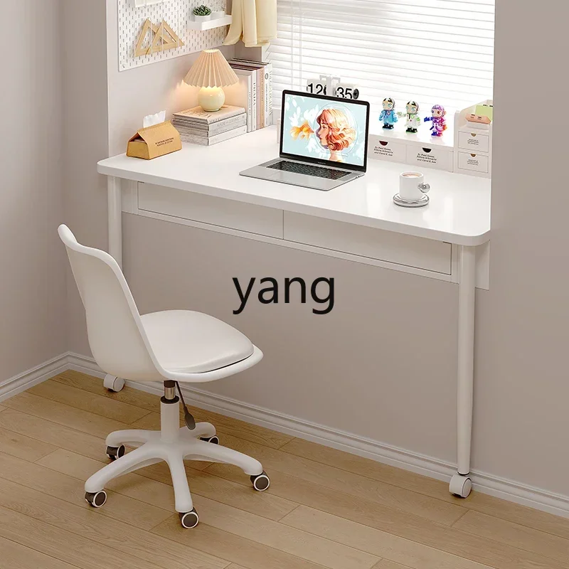 LTT bay window retractable desk children's bedroom simple home learning computer desk with slide
