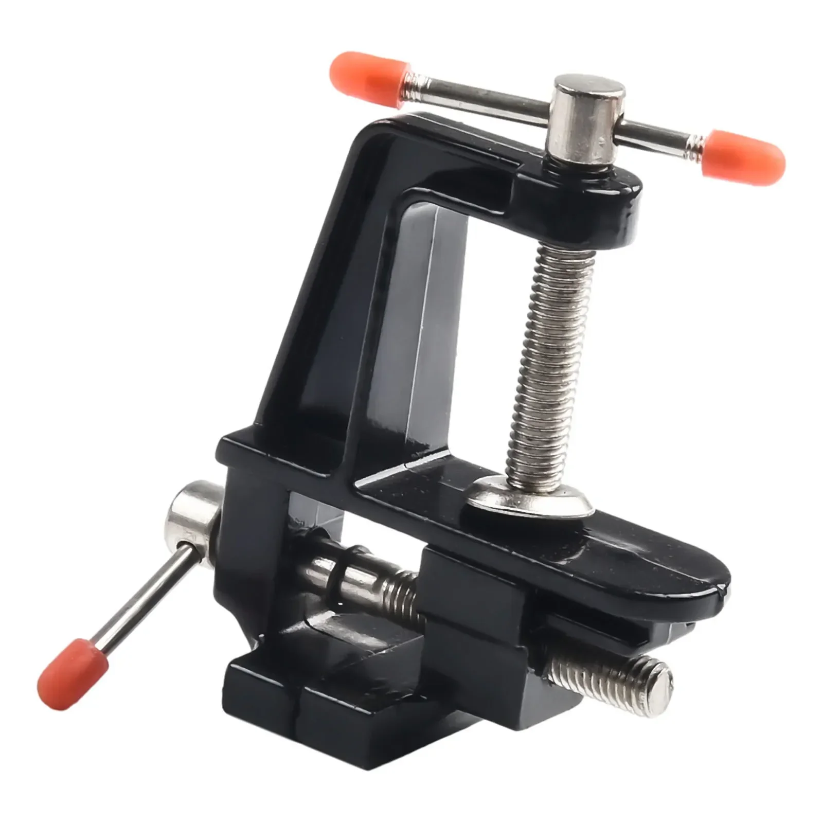 Portable Mini Bench Vise Suitable for Woodworking Crafts and Electronics Strong Aluminum Body with Steel Screw