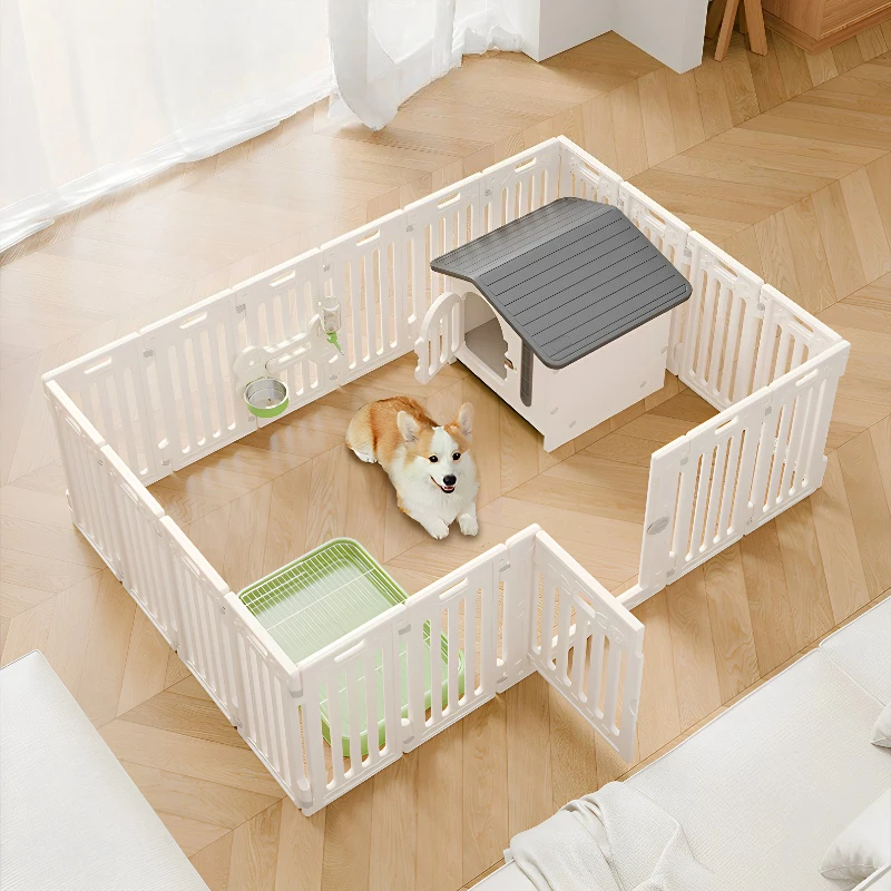 Supplies Luxury Playpen Dog Fence Circle Large Kennel Indoor Outdoor Nordic Dog Fence Modular Modern Barrera Perro Pet Supplies