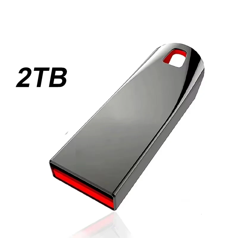 NONE Neues 2 TB USB3.2-Flash-Laufwerk, Super-Hochgeschwindigkeits-Datenübertragung, 1 TB große Kapazität, ultraschnelle tragbare Speicherung, schlanke, langlebige U-Disk 3