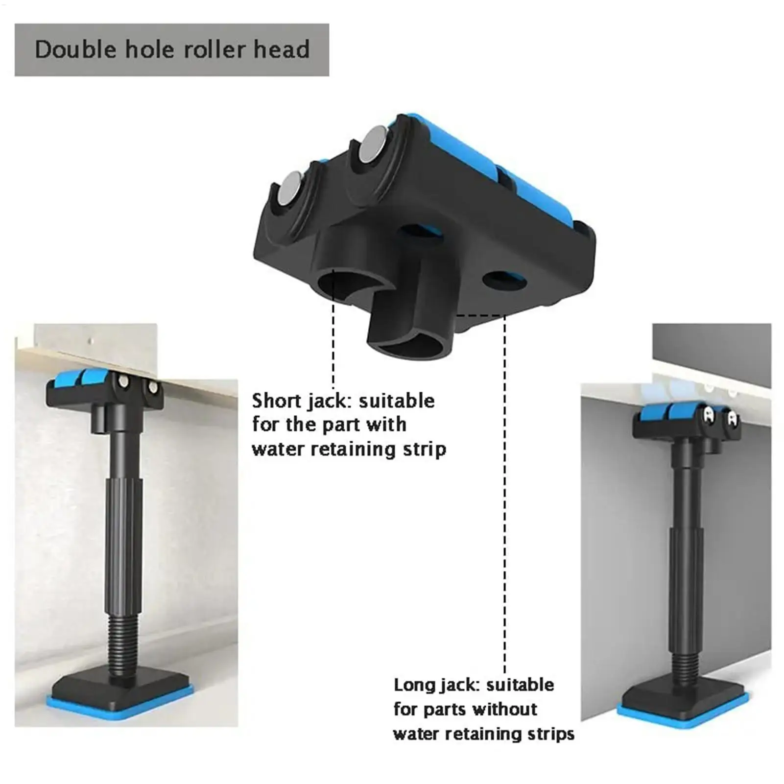19-44cm Height Adjustable Bathroom Cabinet Door Install Support Pulley Cabinet Support Pole Woodworking Installation Support
