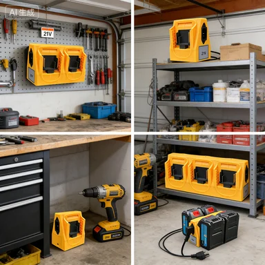 

2/4/6 Slots Battery Adapter For BL1830 BL1840 BL1850 BL1860 Power Tool Conversion Base For Extended Work Time Application