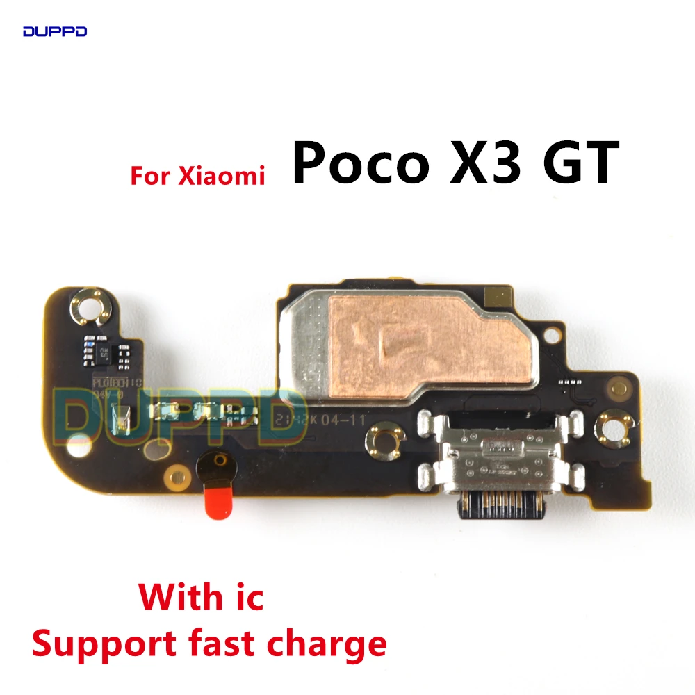 

USB Charge Board For Xiaomi Poco X3 GT Charging Port Dock Plug Connector + Microphone Flex Cable 21061110AG 67W