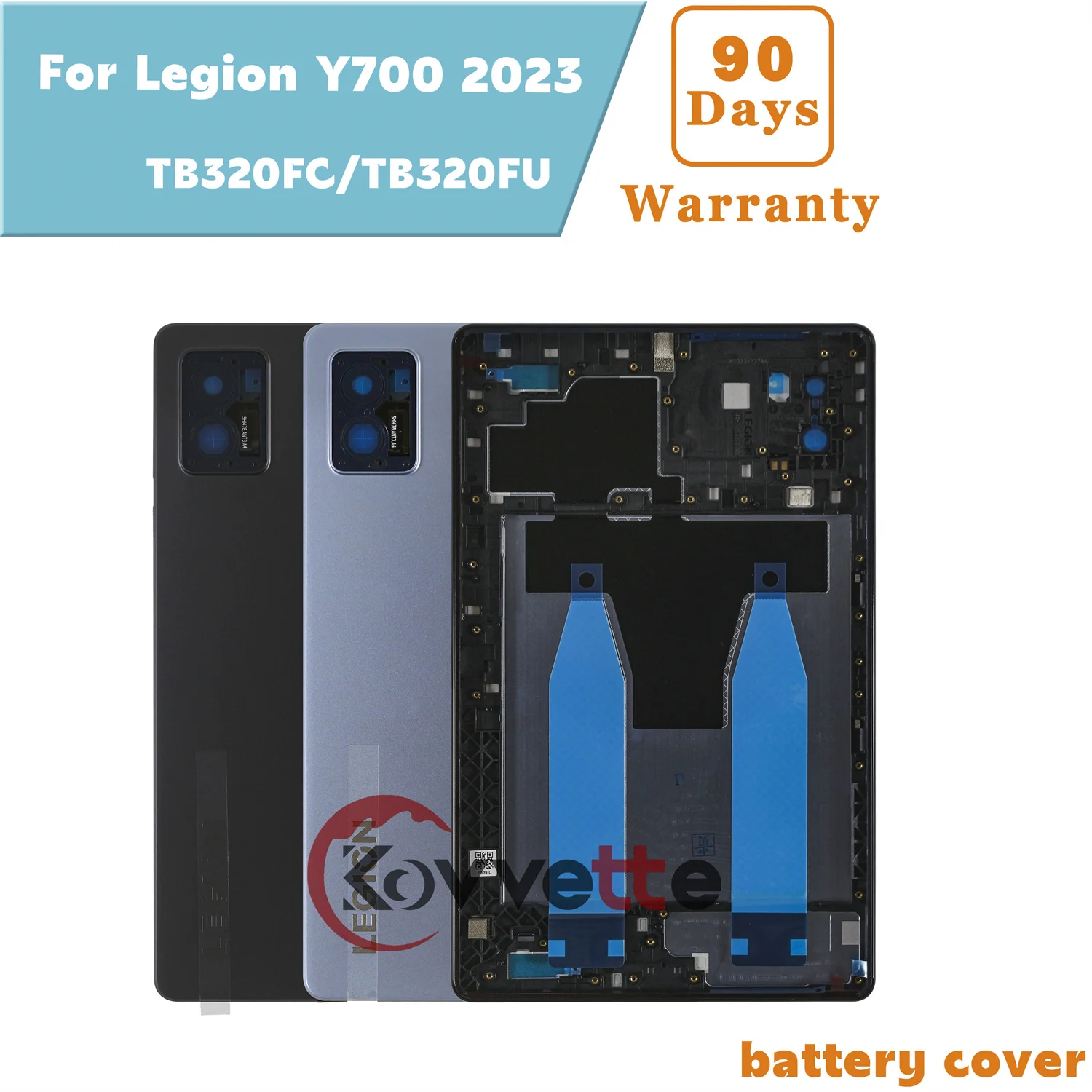 For Lenovo Legion Y700 2023 TB320FC TB320FU Battery Cover Back