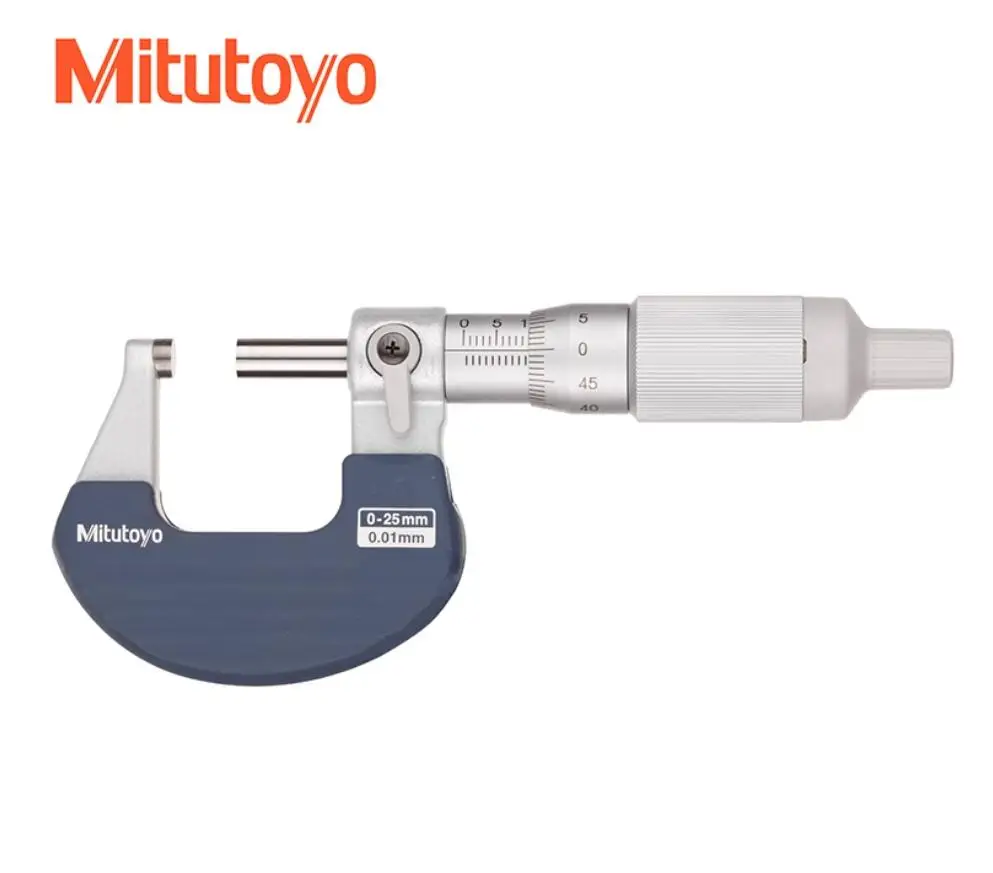 102-702 Range 25-50mm Graduation 0.01mm New Smoother Action Ratchet Thimble Outside Micrometer