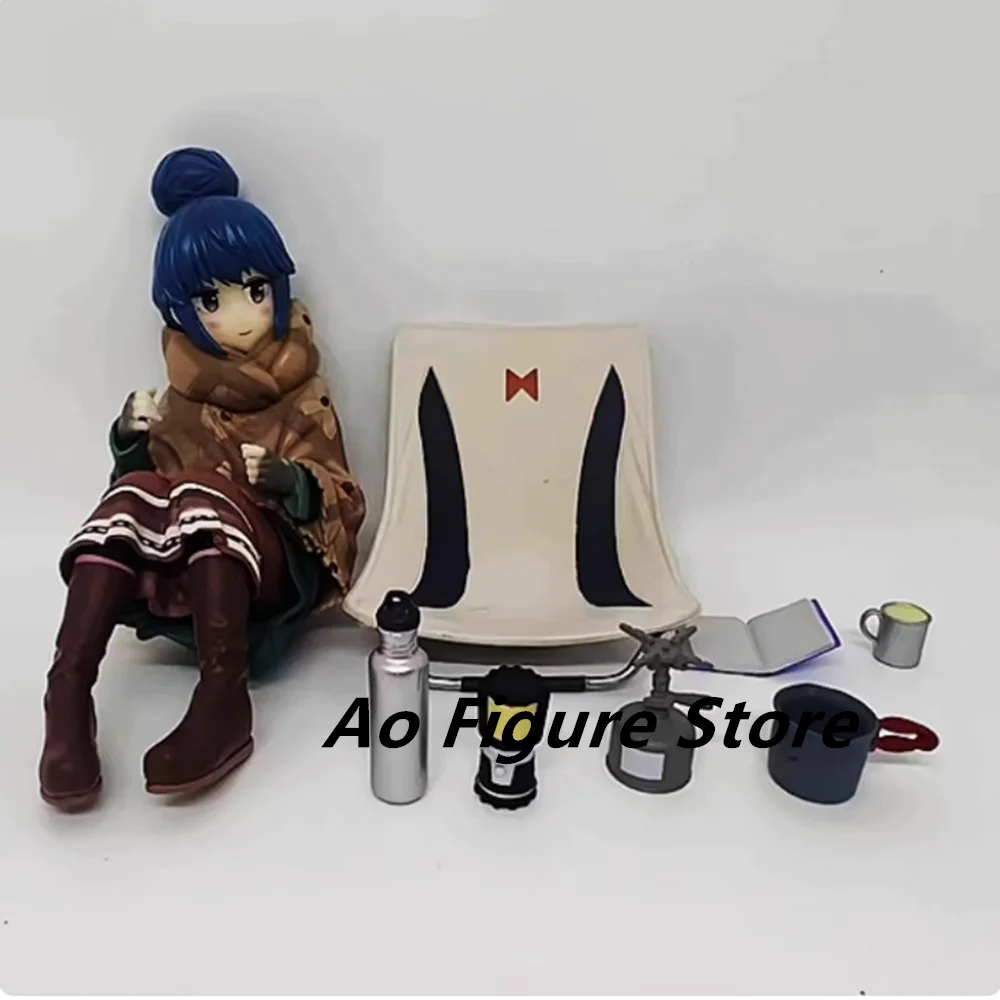 

Yuru Camp Rin Shima Anime Girl Figure Max Factory Laid-Back Camp Yuru Camp Action Figure Collectible Model Toy Gift 10cm