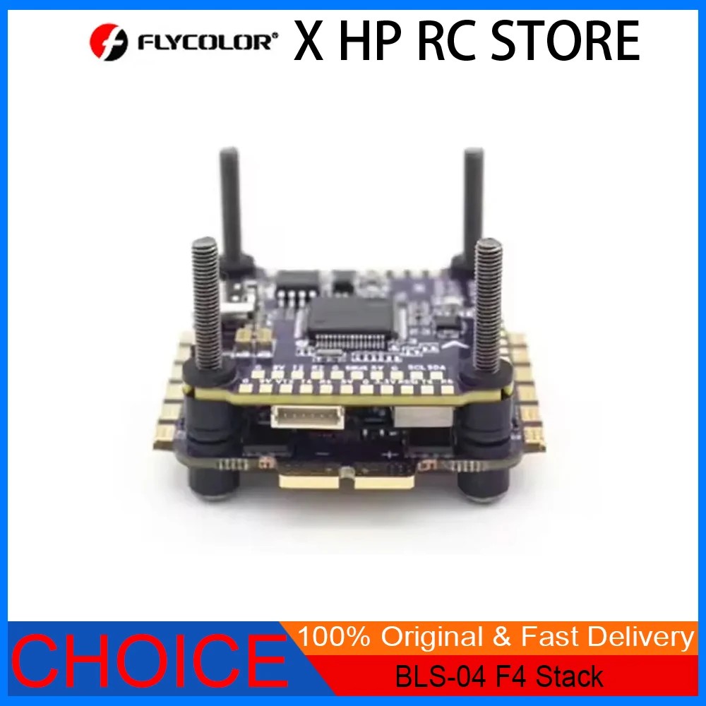

Flycolor Raptor BLS-04 F4 Tower 3V 5V 9V 50MHZ FPV Flight Controller 55A 65A 4-IN-1 ESC 3-6S Stack