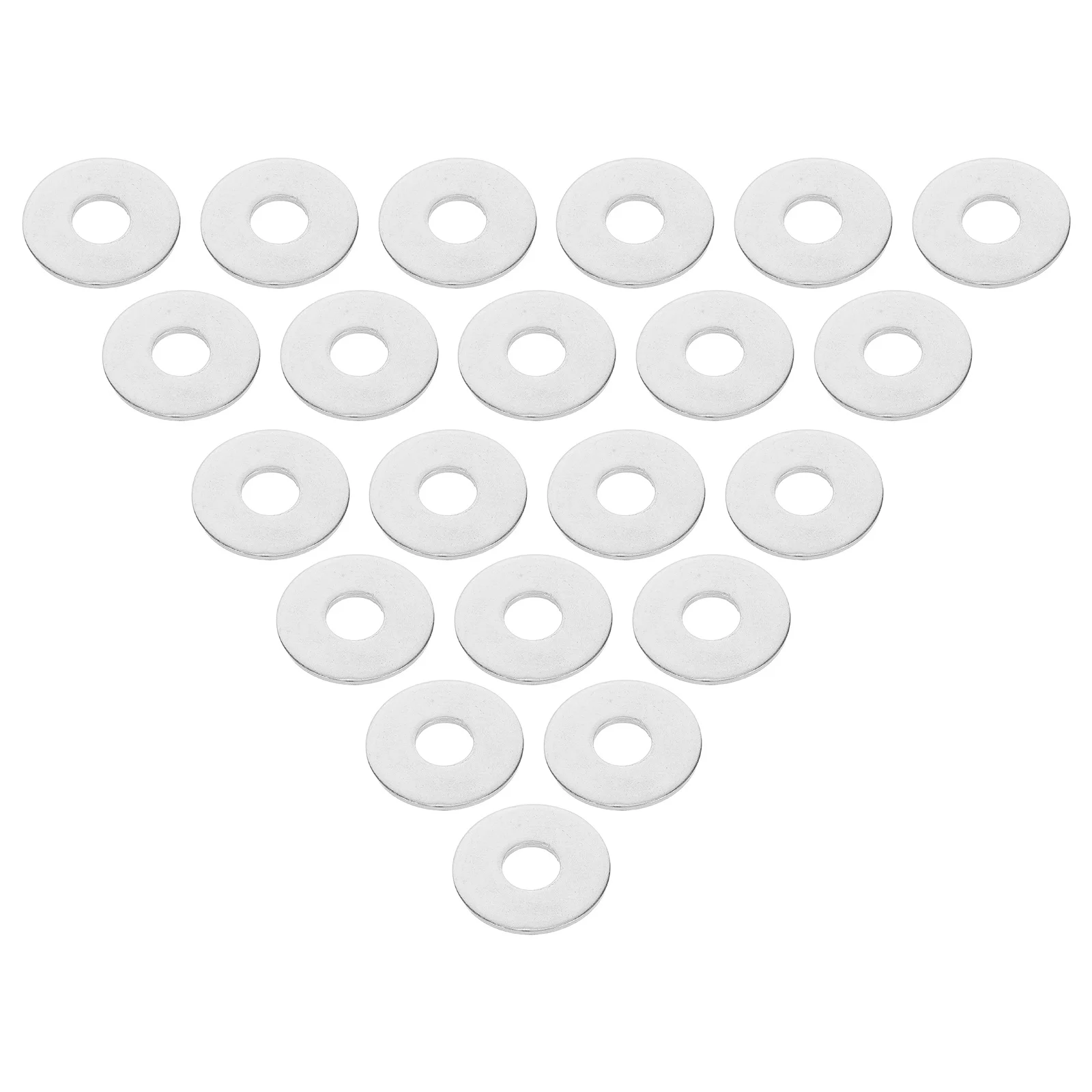 

30Pcs Stainless Steel Flat Washers Set Anti-Loosening Metal Gaskets for Furniture Repair M10 Fasteners Steel Flat Washer