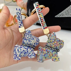 Full Crystals Anime Keychain Wommen Bag Key Ring Collection 2024 New Souvenirs Gifts white keyring livraison gratuite au maroc​