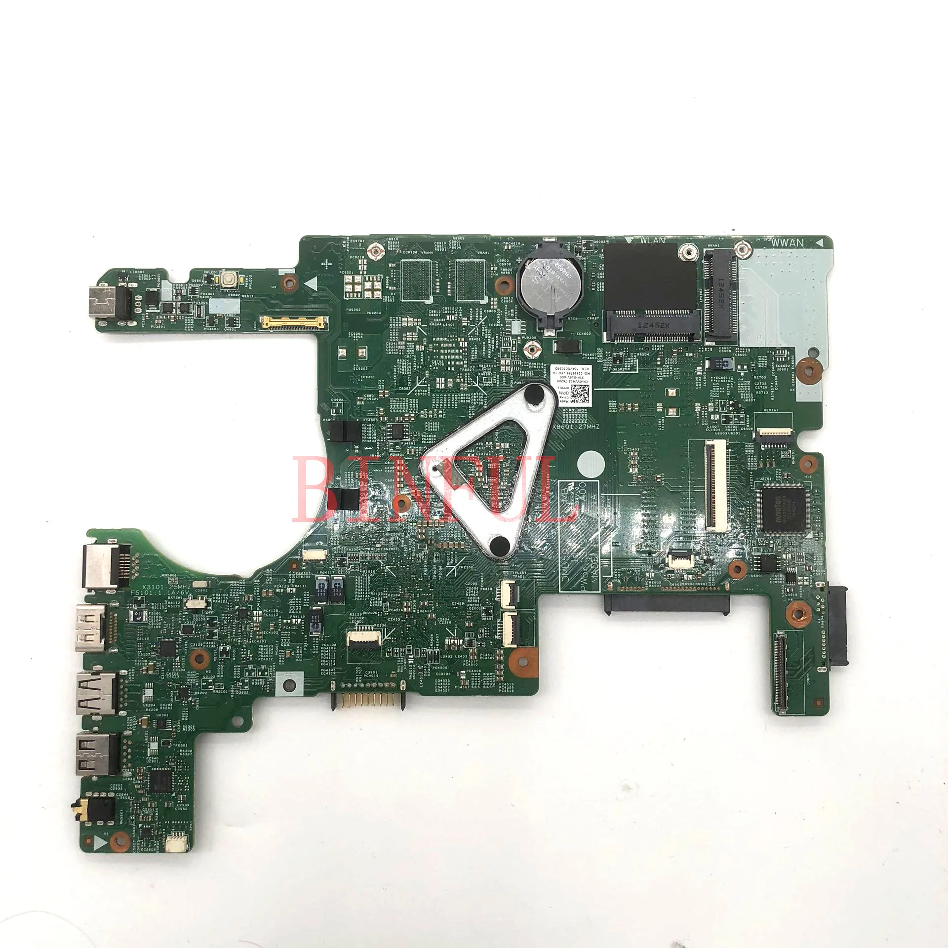 CN-0VVH12 0VVH12 VVH12 Mainboard For Dell Inspiron 5523 Laptop Motherboard 11307-1 With SR0XG I7-3537U CPU 100% Full Tested Good