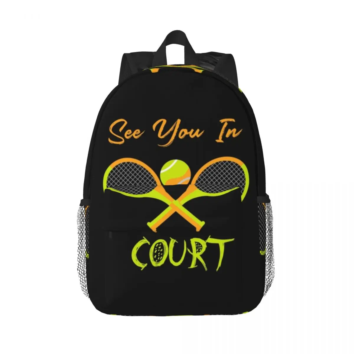 See You In Court Tennis Lover Gift Backpacks Teenager Bookbag Cartoon Children School Bags Laptop Rucksack Shoulder Bag