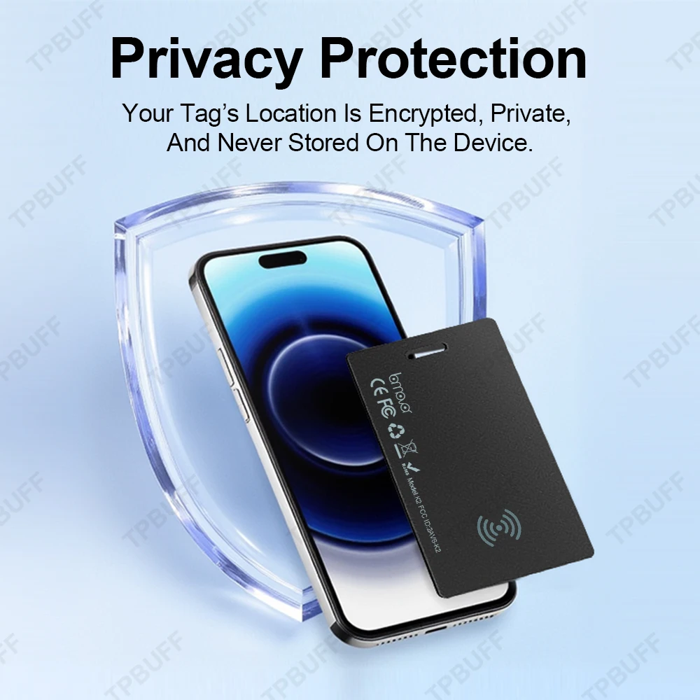 Picture 5: IOS Android Dual System Wallet Tracker Card Tracker Tag,Works with Google Find Hub App and IOS Waterproof for Keys Luggage Walle