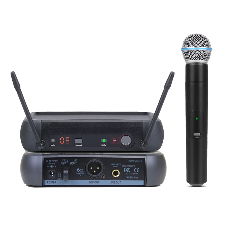 

PGX4 Wireless Microphone and PGX24/BETA58A Wireless Microphone