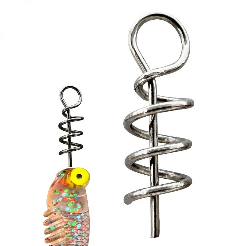 100Pcs/Set Accessories Lock Pin Soft Bait Anti-Bottom Crank Hook Lead Head Hook Suitable for Fishing Spring Pins