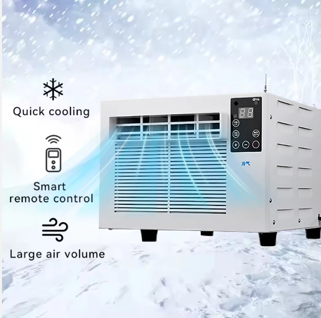 Energy-Saving Portable Air Conditioner No Installation Small Room Cooling Window Air Conditioner with Remote Control