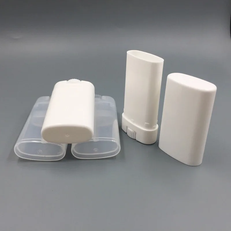 3Pcs Refillable Perfume Deodorant Containers Empty Lip Balm Tube Plastic White/Black Portable Cosmetic Lipstick Tubes 15ml