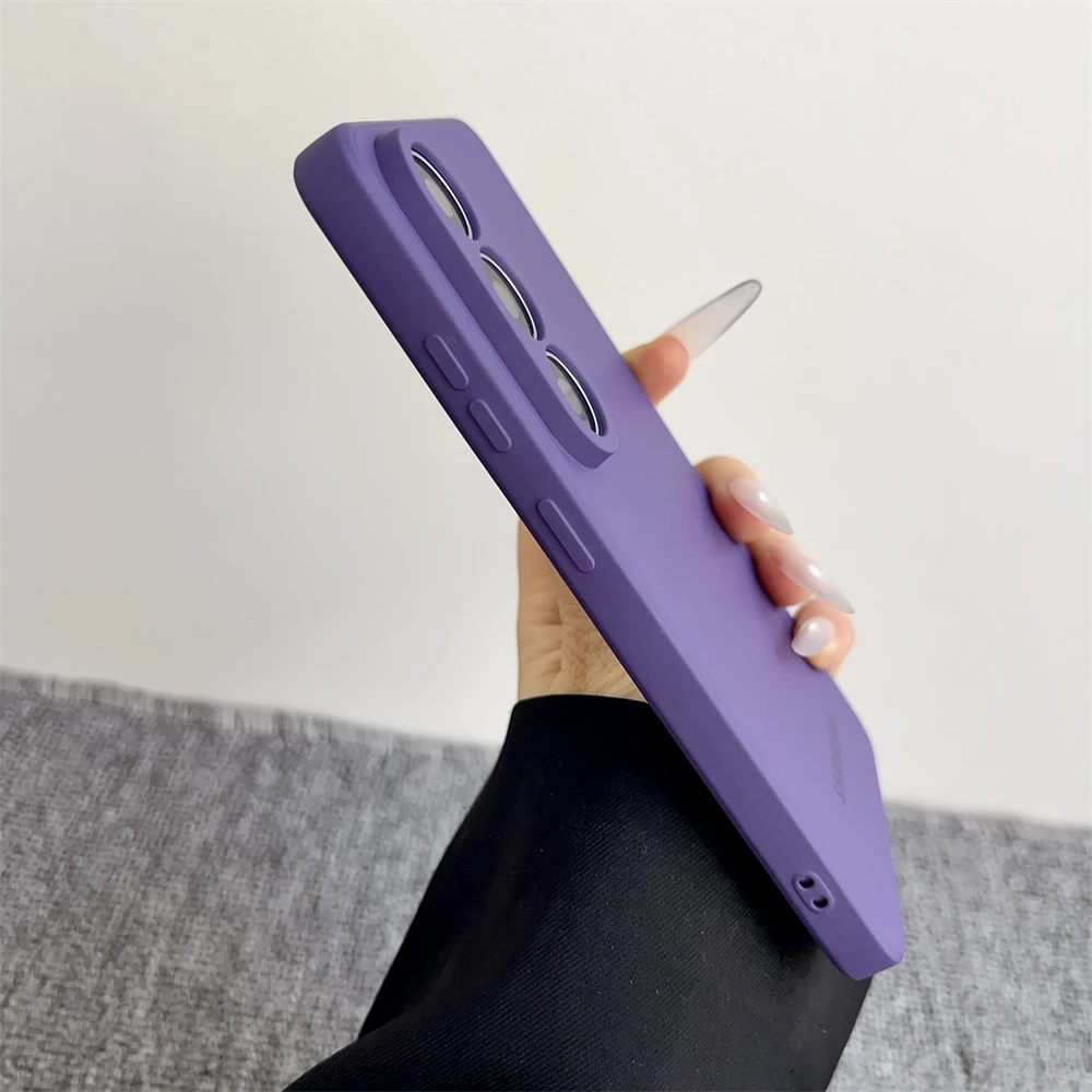 Stoßfeste, flüssige Silikon-Softhülle für Samsung Galaxy A51 A14 A15 A16 A17 A22 A23 A55 A56 A53 A72 A73 A26 A35 Offizielle matte Hülle – Detail 20