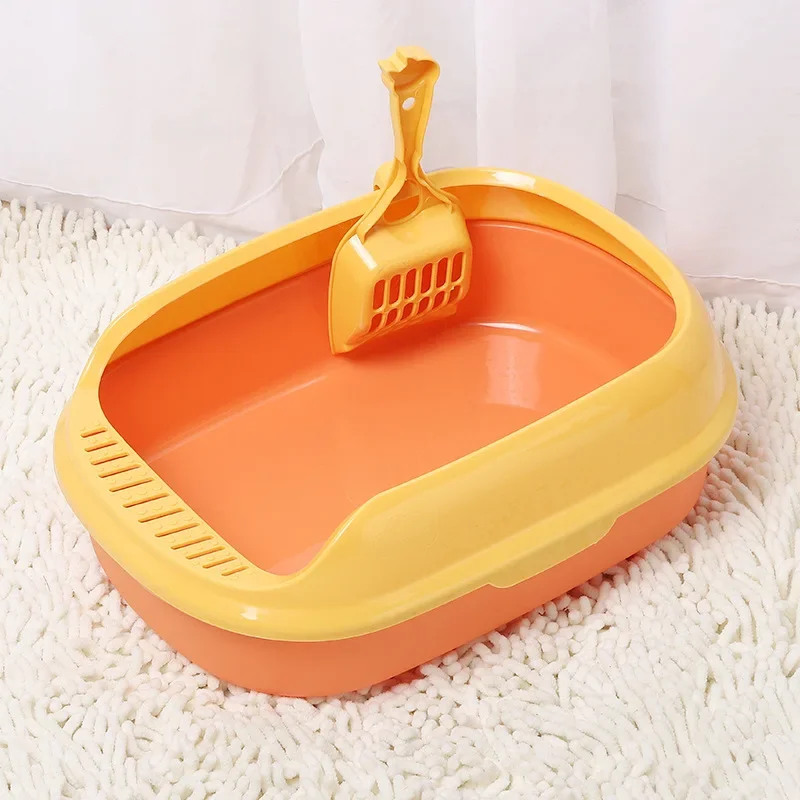 Water Drop Transportation Semi-closed Cat Litter Box Anti-throw And Splash-proof Cat Litter Box Durable Anti-drop Cat Toilet