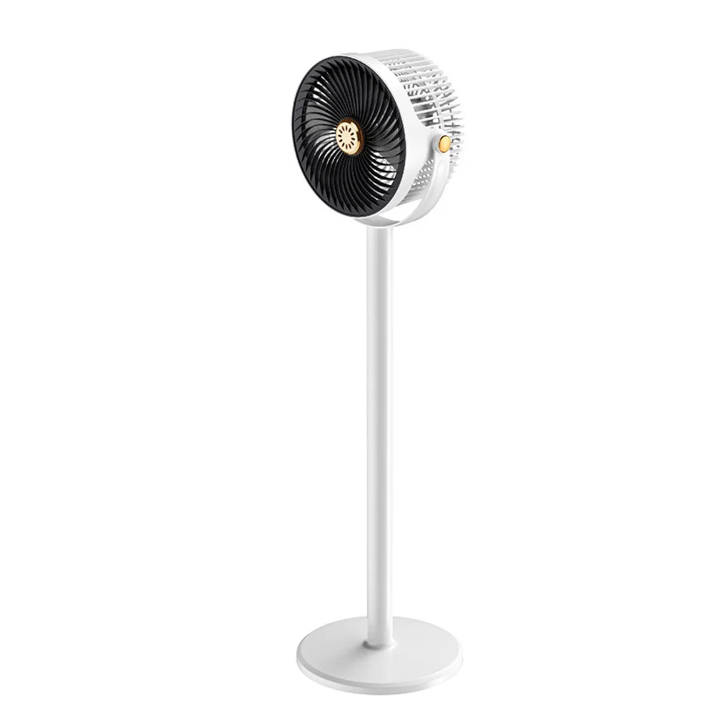 Quiet Standing Fan with 360 Degree Rotation 5 Speed Settings Aromatherapy Function and Rechargeable Battery with Type C Port