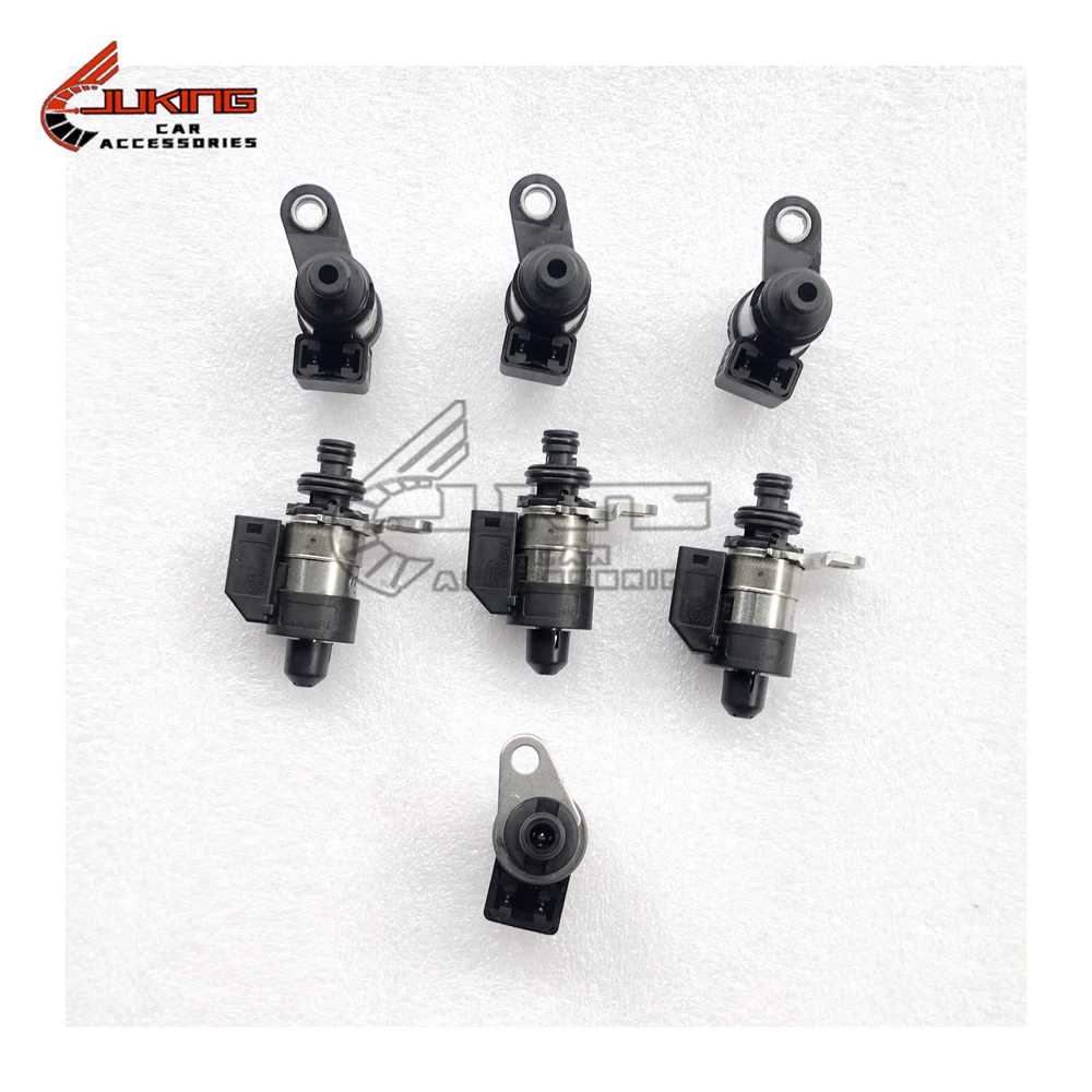 Kit de válvula solenoide de transmisión, 7 piezas, RE5R05A, 0260130030, 0260130031, G7T23082, para Nissan Pathfinder, Infiniti, EX35, Q45, 2002-2018