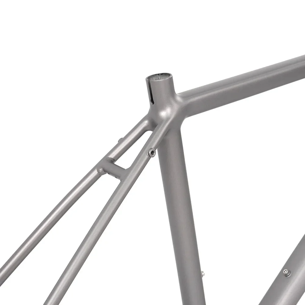 Aluminum alloy road bike frame carbon fiber front fork gravel off-road bike melon car frame barrel shaft