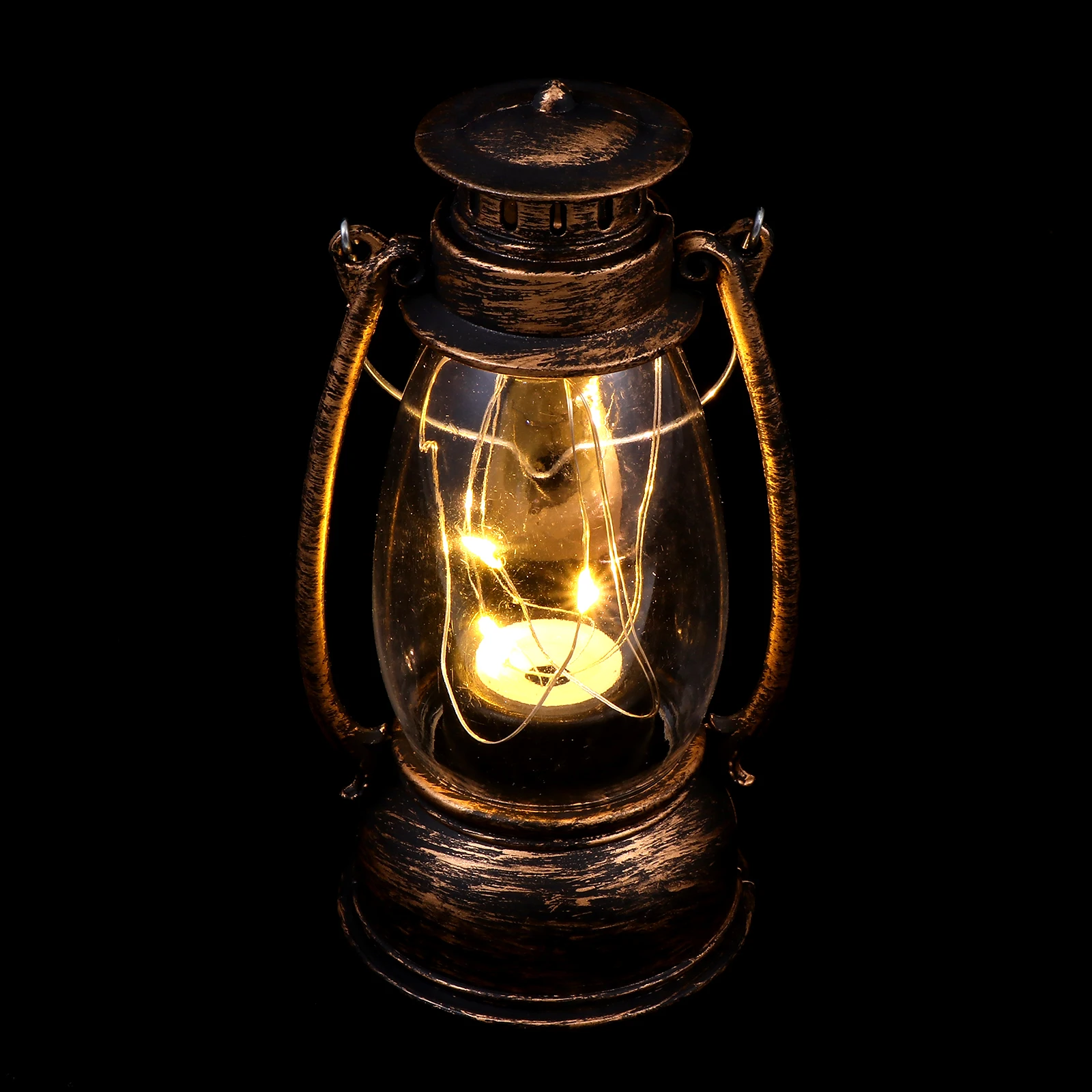 

Retro Lantern Vintage Hanging Lamp Outdoor Decor LED Light Portable Scene Ornament Festive Christmas Decorative