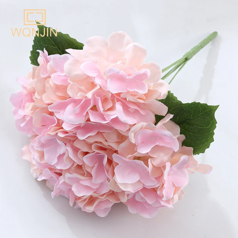 1 Strauß künstliche große Hortensie Blume nach Hause Hochzeits feier Geburtstag Neujahr Valentinstag Blumen dekor künstliche Blume – Detail 11