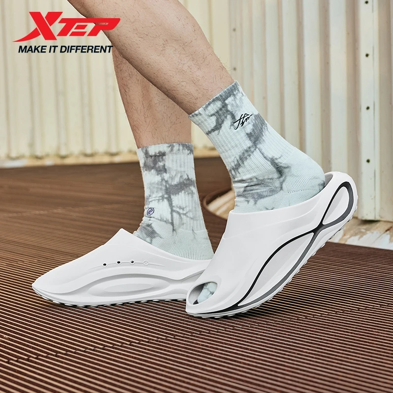 Xtep Starfall Slippers for Men 2025 Summer Comfortable Lightweight Breathable Soft-soled Fashion Outdoor Sneakers 875219350001
