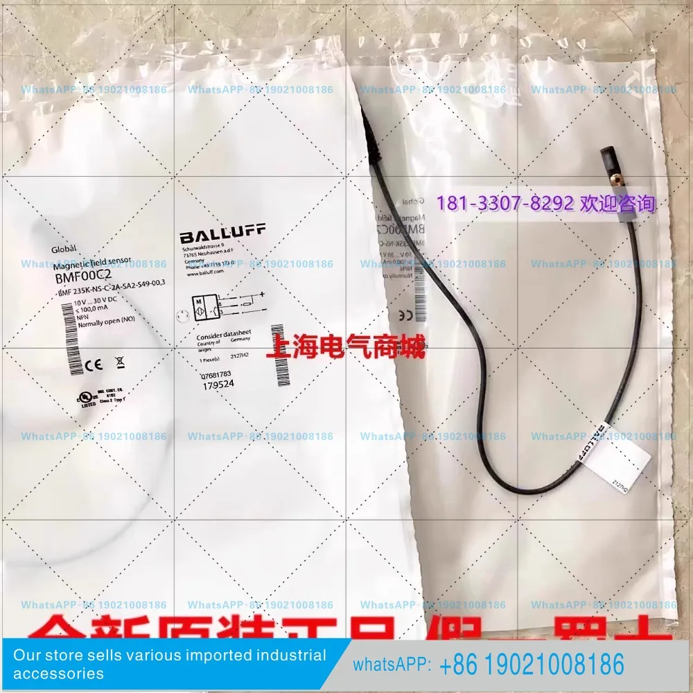 Imported Balluff Magnetic Sensor BMF 235K-NS-C-2A-SA2-S49-00, 3 Spot BMF00C2