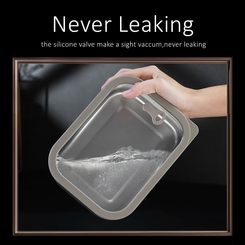LFGB Certificated 316L Stainless Steel Crisper 99.9% Anti-bacterial Fridge Food Box Well Sealed Bento with Tempered Glass Cover - Image 5