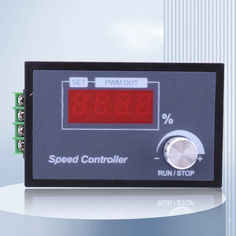 PWM DC Motor Speed Control Switch High Precision Smart DC Speed Stepless Regulator 6-60V Start Stop Switch Electronic Components