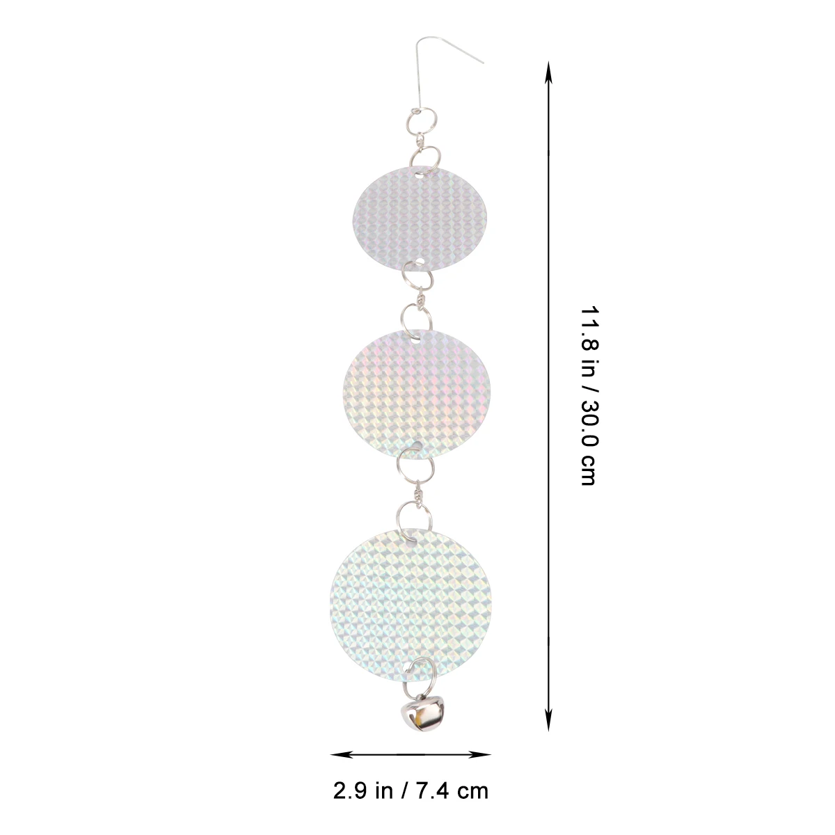

4 Pcs Reflective Sheet Bird Products Outdoor Reflector Birds Bell Decorate