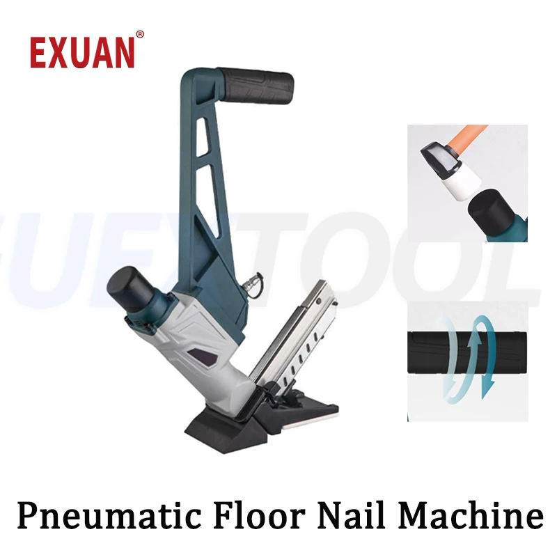 Pneumatic Floor Nail Machine 3 In 1 Lightweight Nail Gun Straight Nail Gun Woodworking Wireless Power Tools Solid Wood Floor Gun