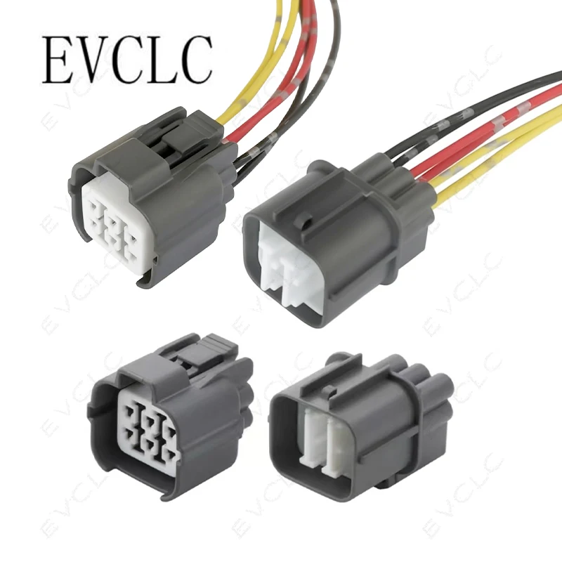 1 Set 6-Pin Car Wiring Harness Connector Waterproof Plug 6181-0074/6189-0133 for Window Lift Motor Connector Electronic Fan Plug