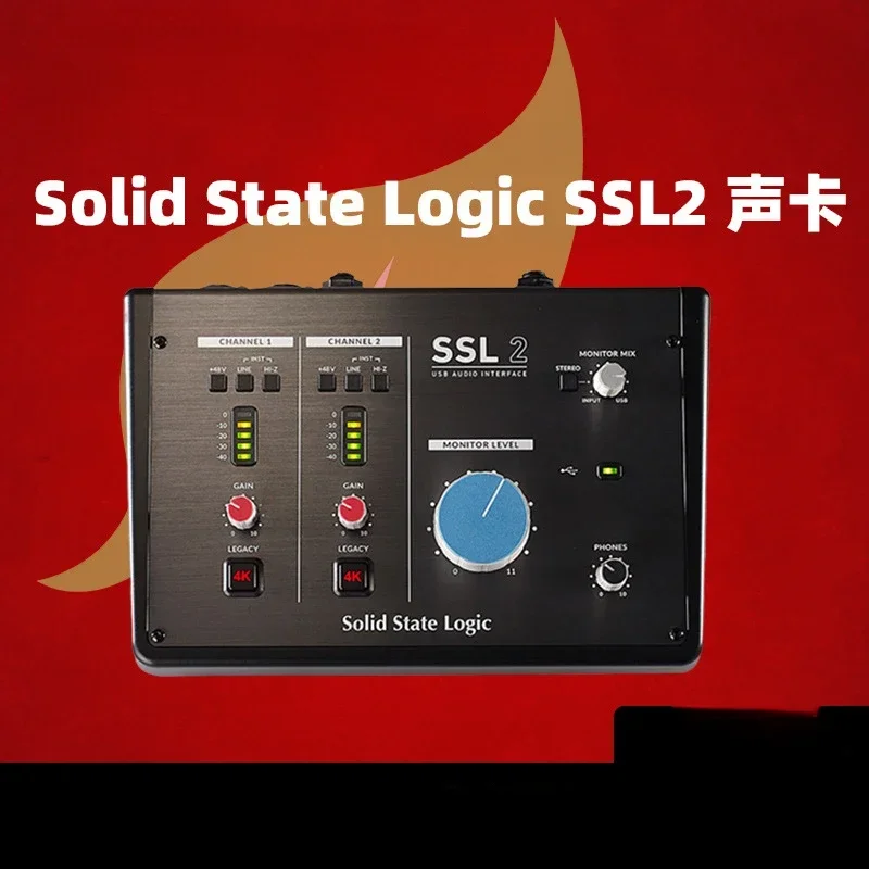 Solid State Logic SSL2 Professional External Sound Card Recording Arrangement 2-way Voice Playback