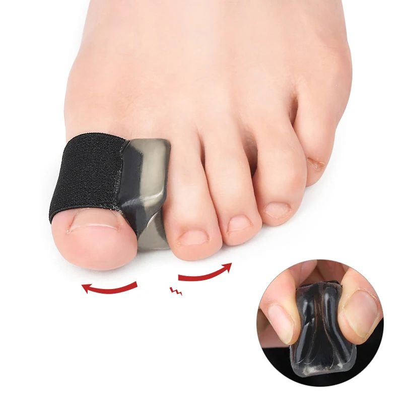 Plantillas separadoras de dedos de los pies, almohadillas correctoras de Hallux Valgus, cuidado ortopédico, 2 piezas