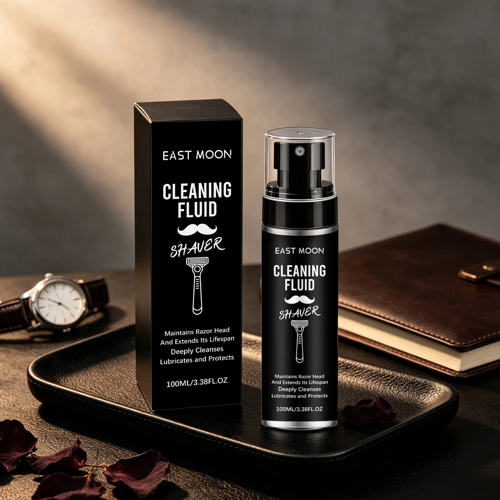 East Moon Shaver Renew Care Spray 100ml Deep Wash Dirt For Rotary Razor Hair Clipper Noise Reduction Lubricating Shaver Cleaners view 2