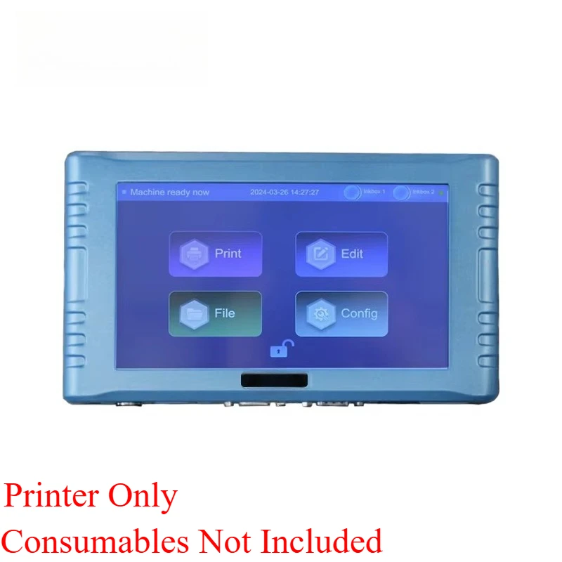 Industrial Variable Inkjet Printer 12.7mm Print Size for Date and Batch Coding
