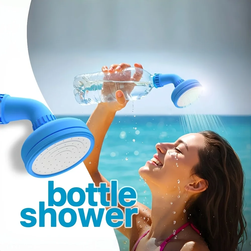 Mountable Portable Shower Head For Water Bottles Convert Ordinary Water Bottles Into Handy Outdoor Shower For Outdoor Washing