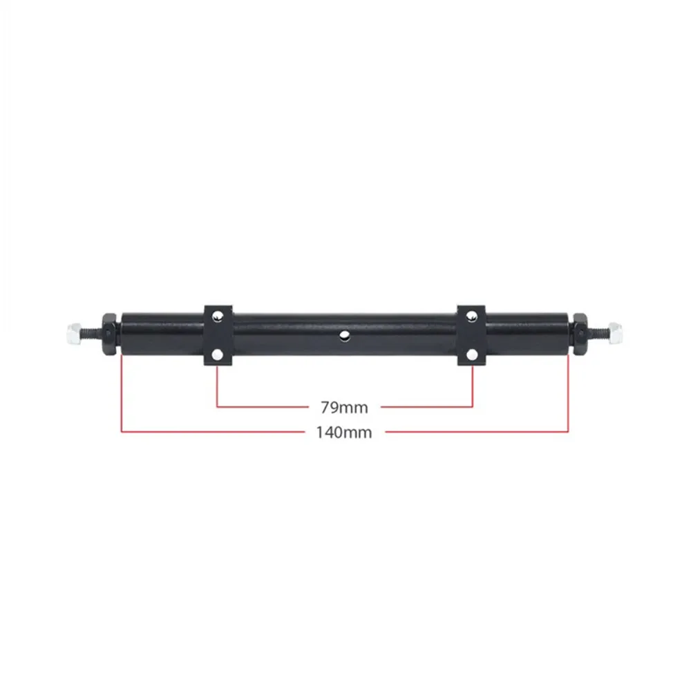 RC Metal Unpowered Rear Axle 120mm 140mm 167mm for 1/14 Tamiya Trailer 1/10 Car DIY Upgrade Parts