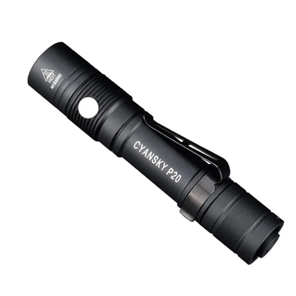 Cyansky P20 Tactische Zaklamp Super Heldere Led Outdoor Zaklampen 1600 Lumen 240M 4 Modi Ipx8 Waterdichte 5000Mah 21700