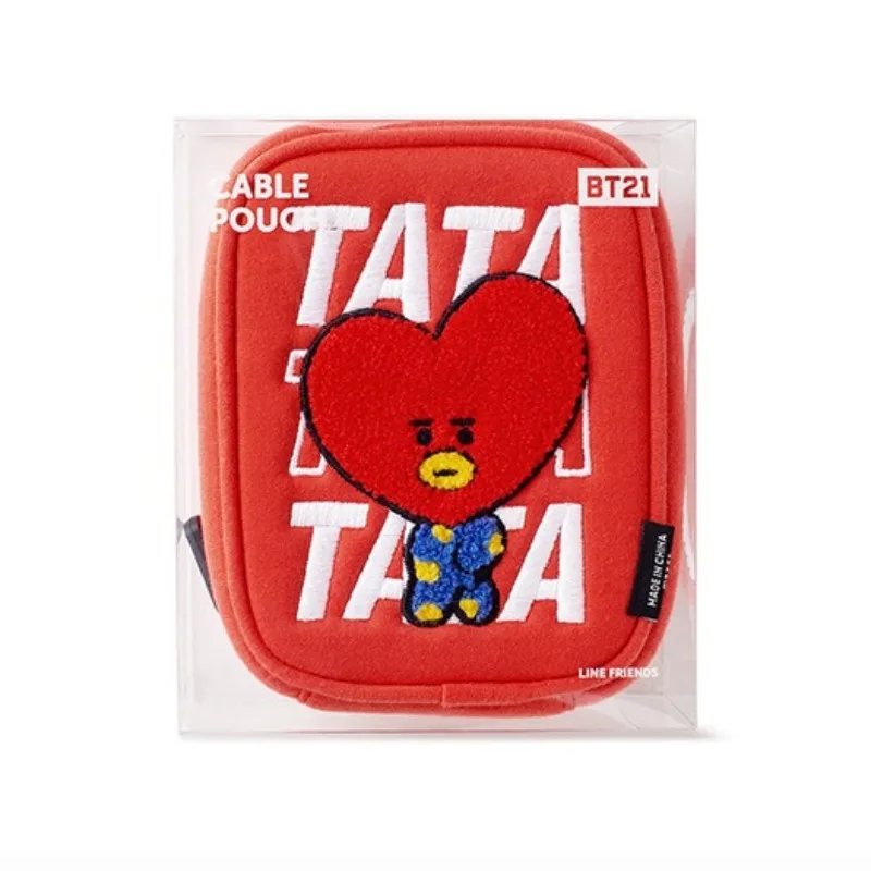 

Плюшевая сумка-органайзер BT21 серии BITE: портативная, милая, в стиле аниме, многофункциональная, модная, для хранения, подарок на день рождения