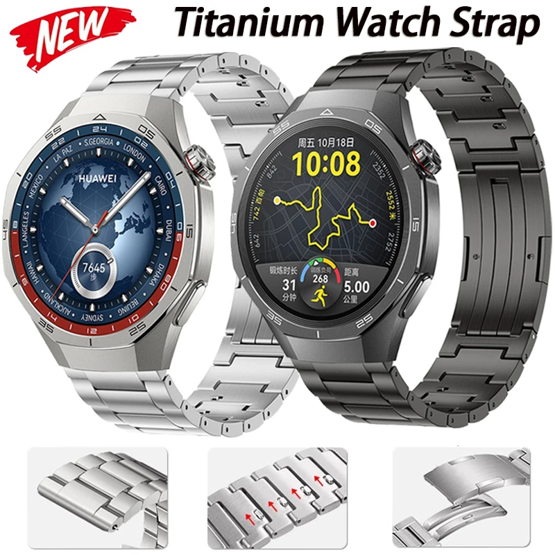 

22mm 20mm Titanium Strap for Huawei Watch GT5 Pro/GT5 4 46mm Quick release metal Bracelet for Huawei Watch 4 Pro/4 3 GT2 2e Band