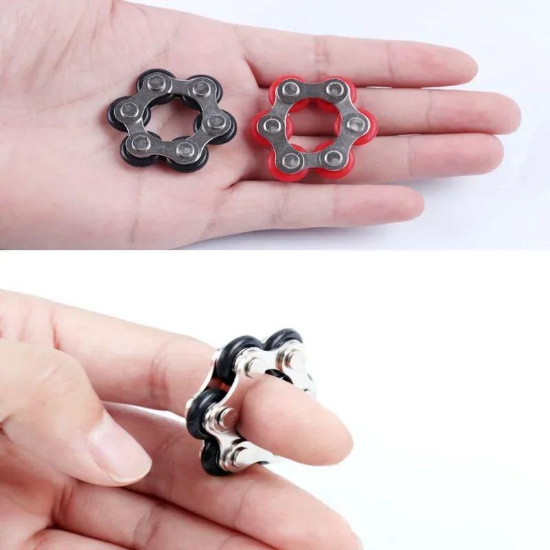 3Pcs 롤러 자전거 체인 Fidget 자폐증 장난감 치료 멋진 가제트 불안을위한 스트레스 기술 Antiestrés Juguetes Ansiedad