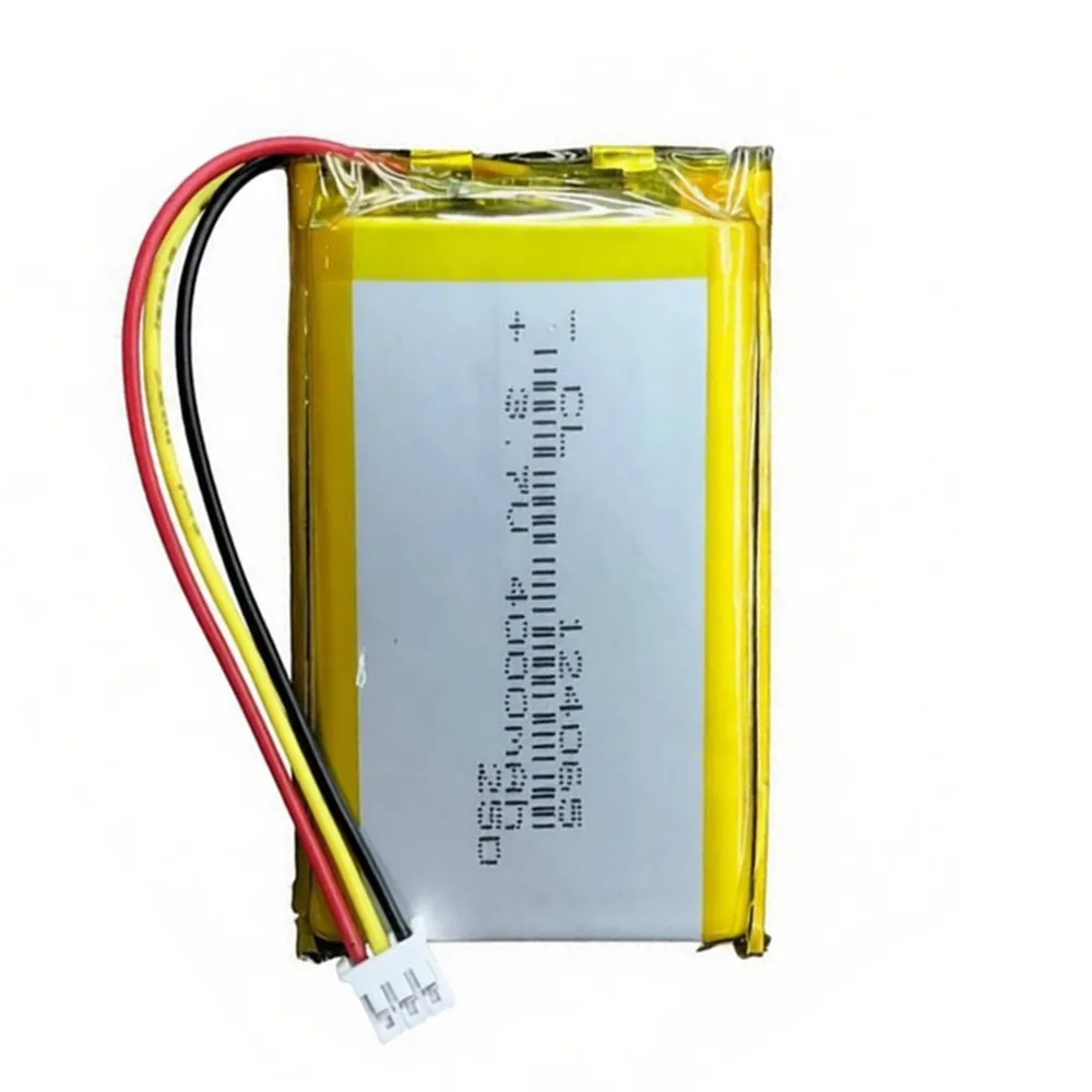 3.7V 4000mAh Polymer Lithium Battery With JST PH 2.0mm 3Pin Connector 124065 For MP3 Hand Warmers Speaker Medical Devices Camera