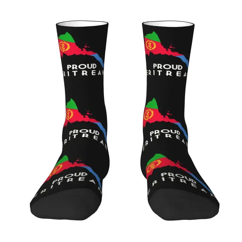 Proud Eritrean Flag Men Women Crew Socks Unisex Fashion 3D Print Dress Socks