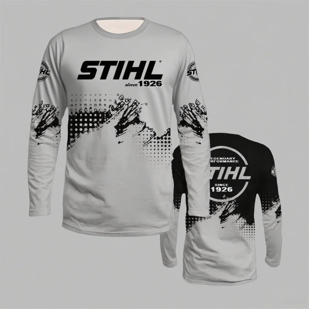 الرجال النساء الخريف الشتاء طويلة الأكمام تي شيرت الرياضة في الهواء الطلق الدراجات الملابس على الطرق الوعرة الرجال دراجة نارية y2k قميص ملابس للرجال #3